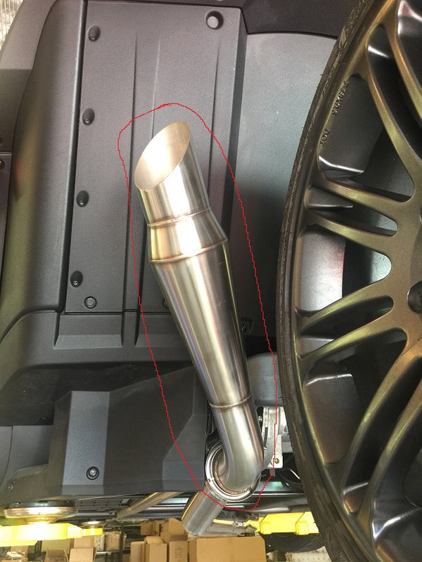Slingshot Rear side exit muffler section only.