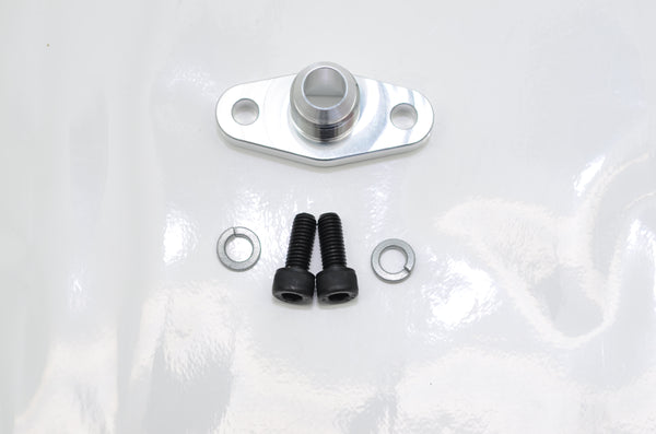 Extended 10 AN Turbo Oil Drain Fitting Kit For T3/T4 Turbochargers – Silver