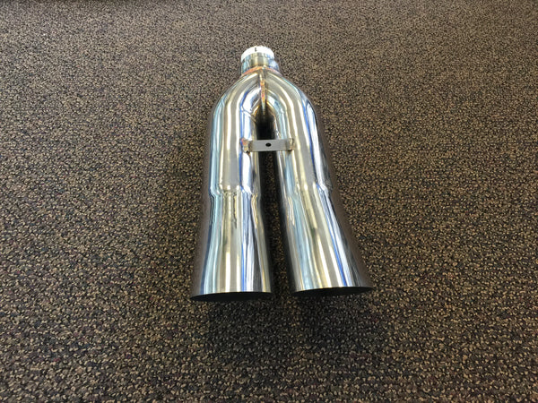 Dual Tip Stainless Steel Blastpipe Version 1 Blast Pipe Bosozoku 3 Inch 3 Burnt Tips Dual Tip Stainless Steel Blastpipe Version 1 Blast Pipe Bosozoku 3 Inch 3 Burnt Tips