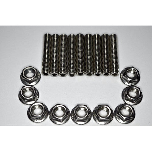 Stainless Exhaust manifold Stud Studs Bolt Kit B D H F GSR Si b16 b18c Stainless Exhaust manifold Stud Studs Bolt Kit B D H F GSR Si b16 b18c