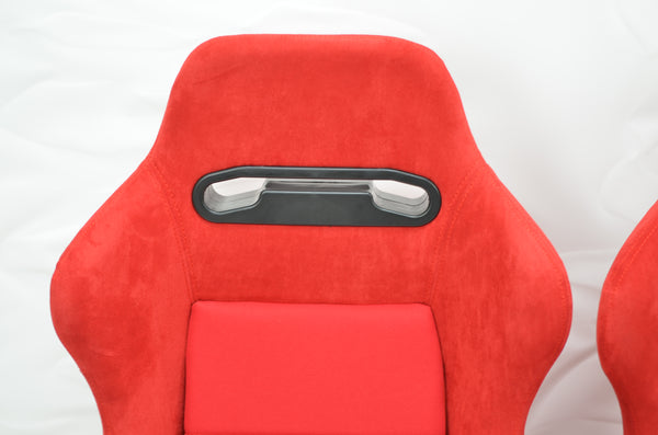 DC2 EK9 CTR ITR SR3 style reclinable seats RED 2pcs sliders seat