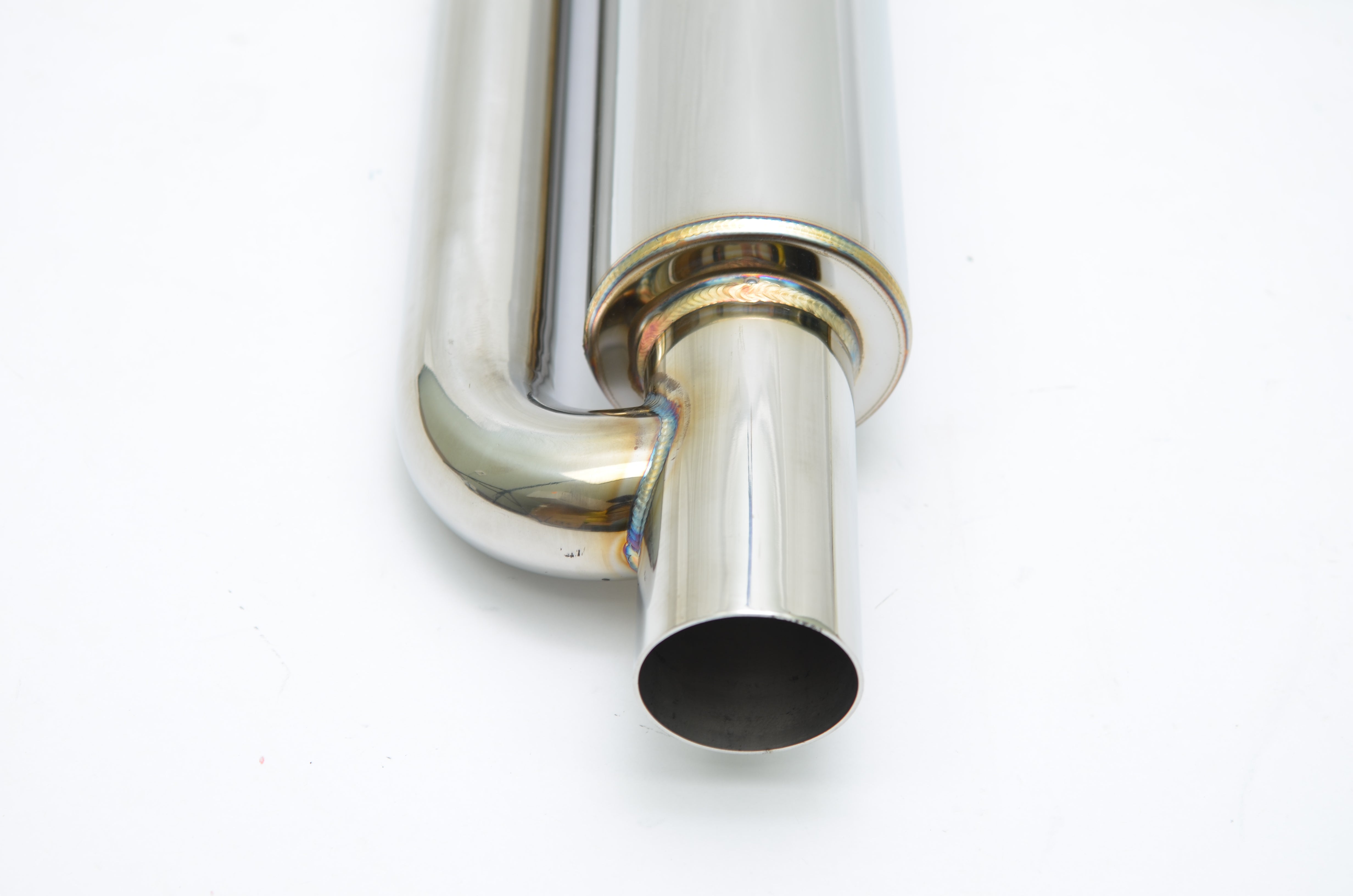 2 In Muffler Pipe Exhaust Muffler Resonator 2.25" In/Out 23" L - Foto 11