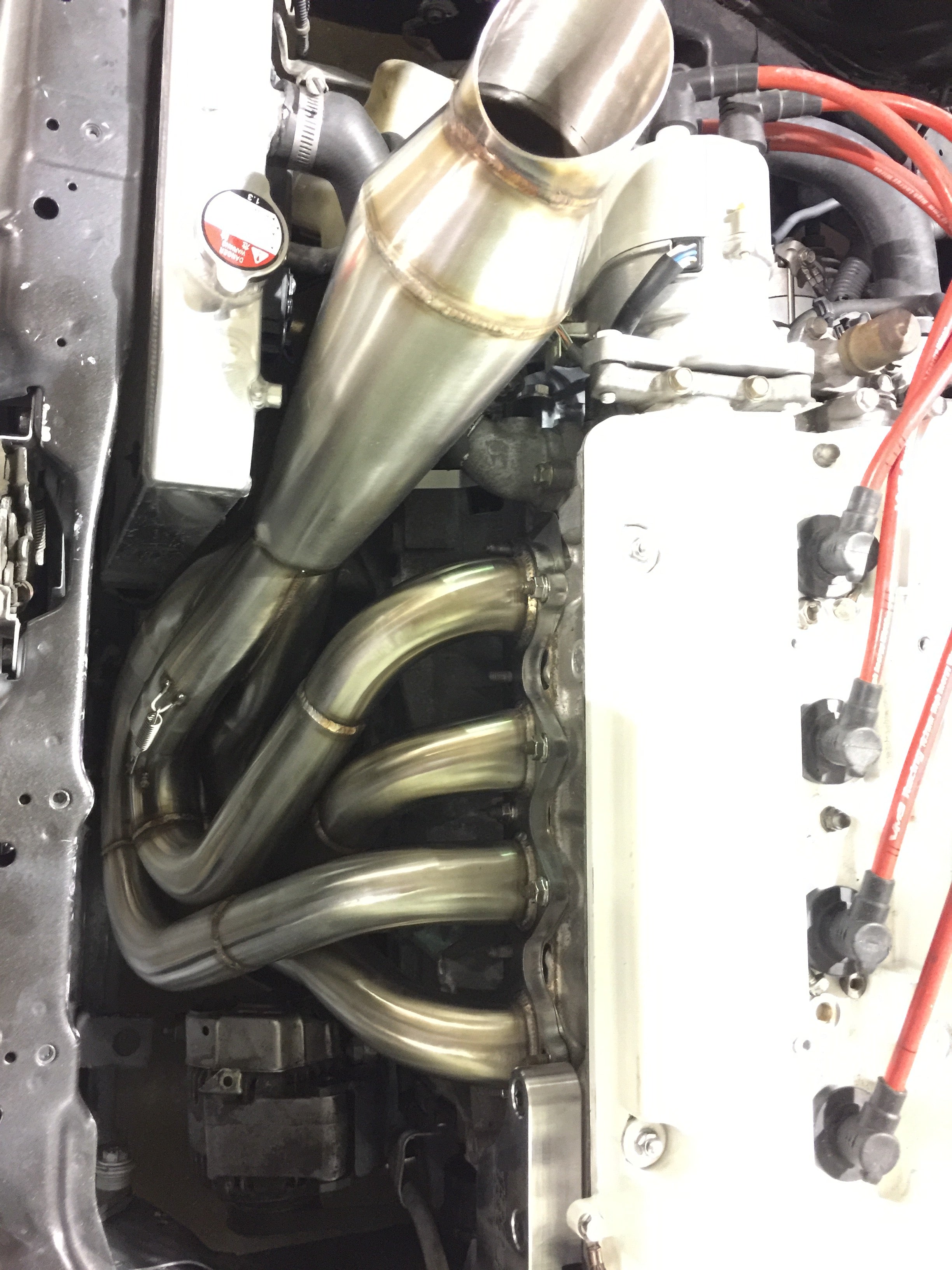 H SERIES HOOD EXIT BIG TUBE MEGAPHONE RACE HEADER H22A H23 H22A4 F20B