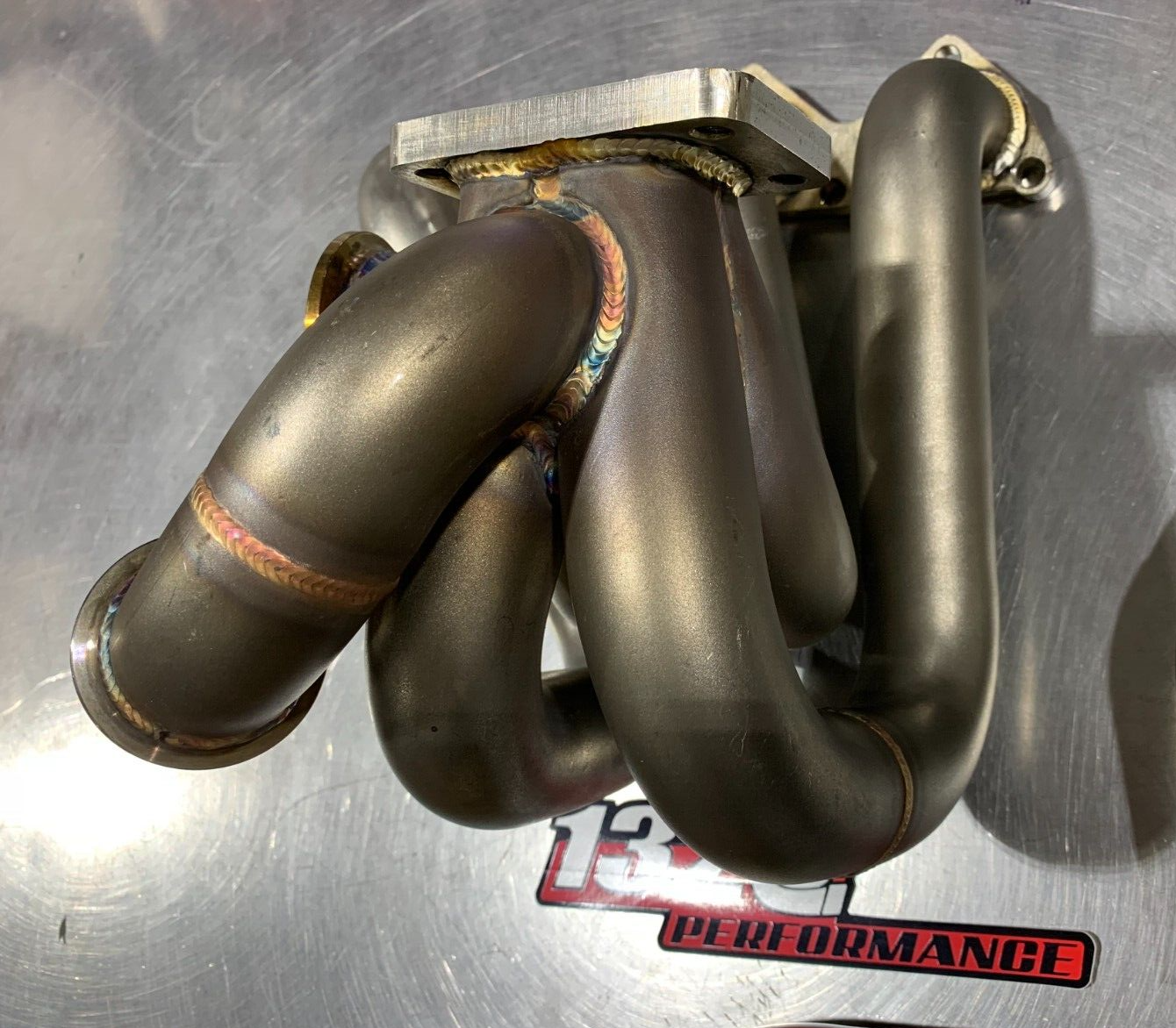 1320 Performance D-Series Turbo Manifold – T3 Flange, 38mm WG, AC Compatible (Blemished)