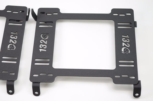 1320 Performance Seat Brackets For 1993-1997 Honda Del Sol (EG2) - Seat Adapter Rails, Black Steel