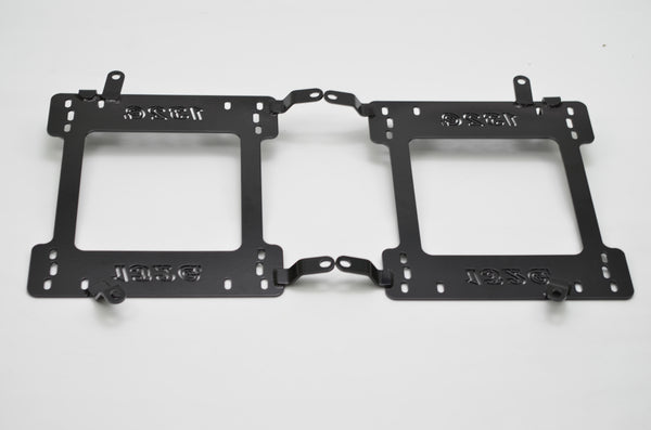 1320 Performance Seat Brackets / Rails For 1993-1997 Honda Del Sol (EG2) - Black Steel