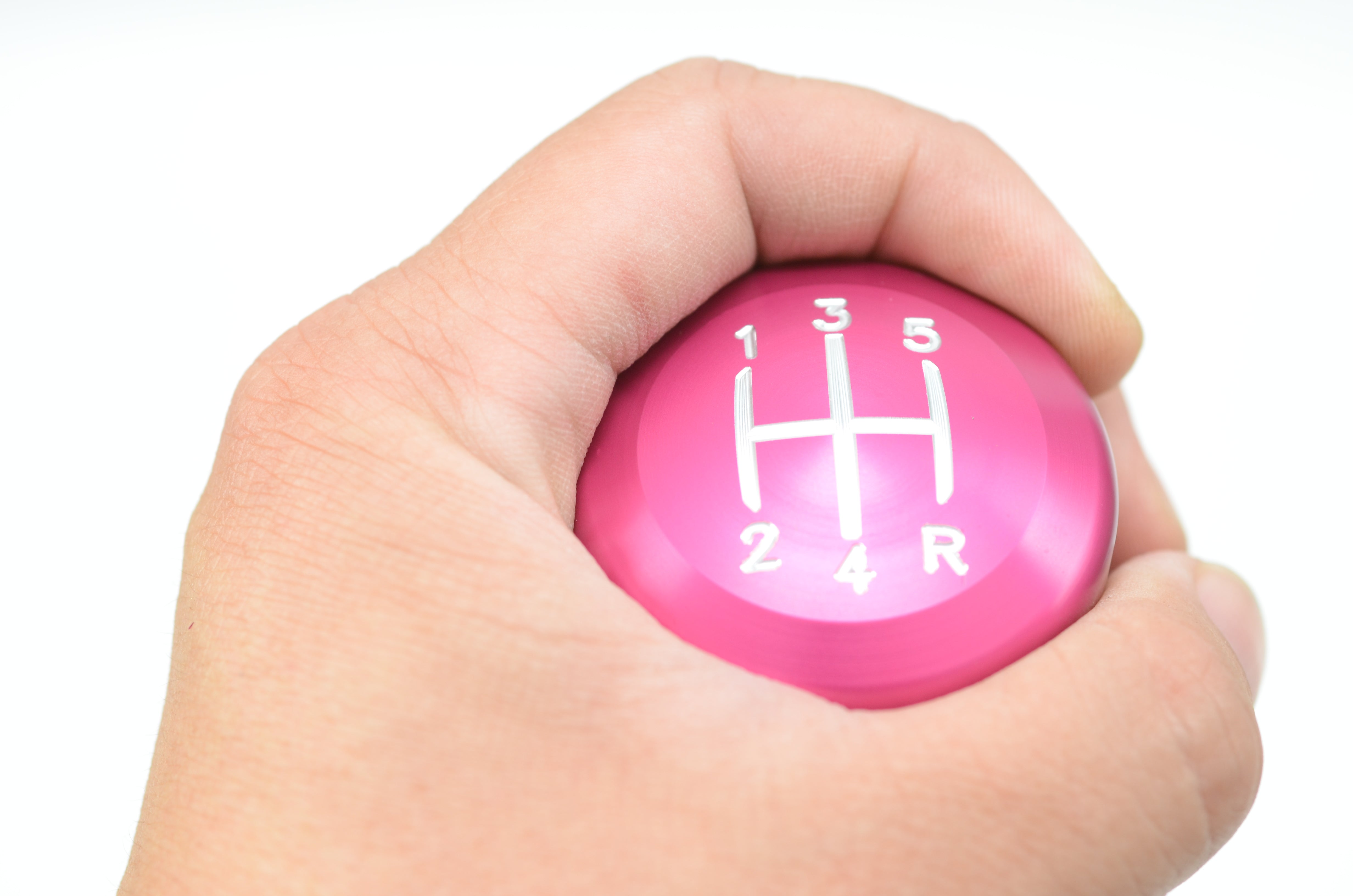 pink gear Universal 5 speed shift knob in pink finish