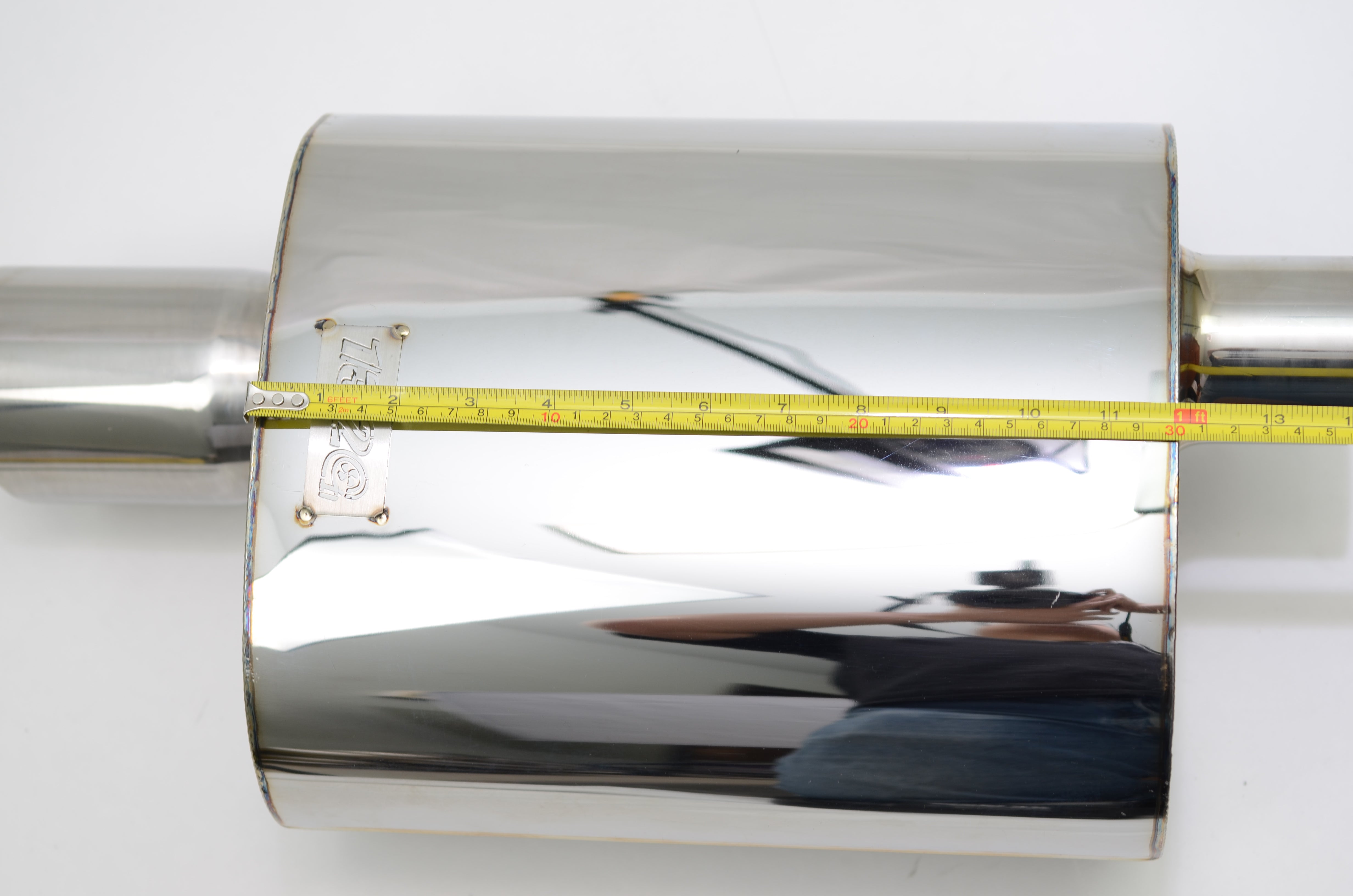 Diesel Stainless Steel Exhaust Tip DW Angle Bolt On - 4" In - 5" Out - Foto 6