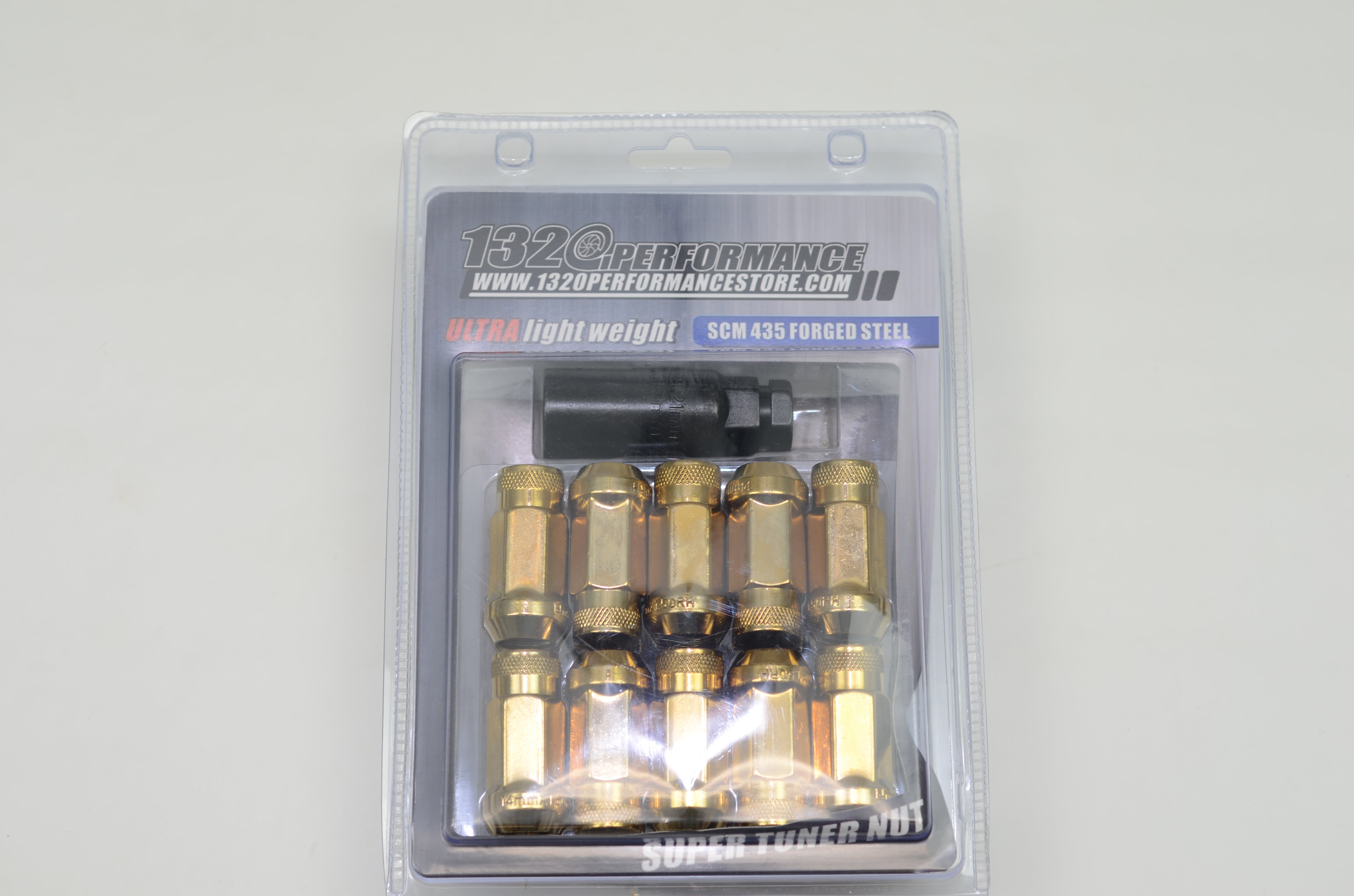 Z RACING Steel 35mm Gold 14x1.5 Lug Nuts - 20 Pcs Close End Set With Key