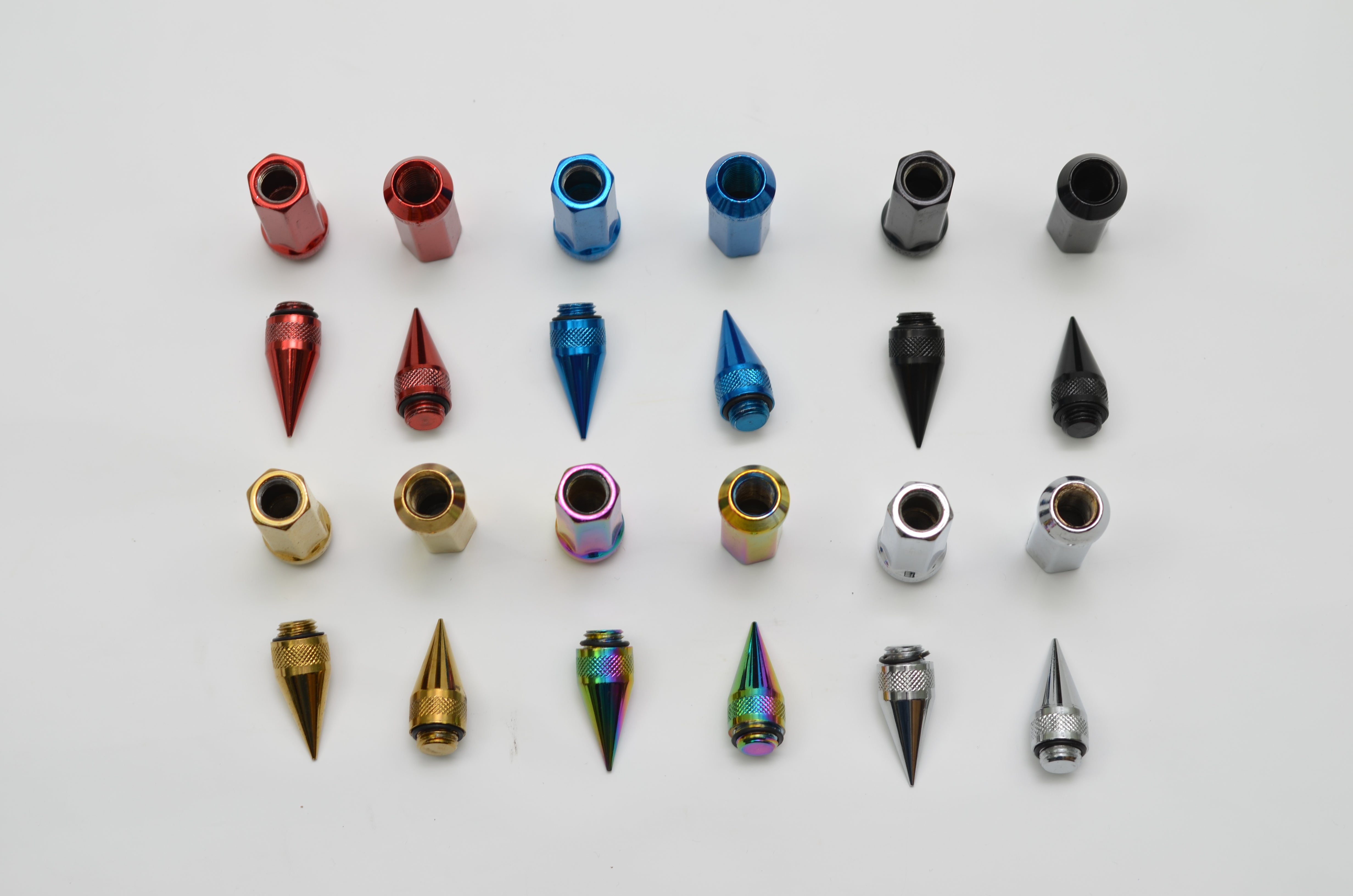M12X1.5 Orange JDM Conical Wheel Lug Nuts+Spike+Extension 20mmx107mm M12X1.5 Orange JDM Conical Wheel Lug Nuts+Spike+Extension 20mmx107mm