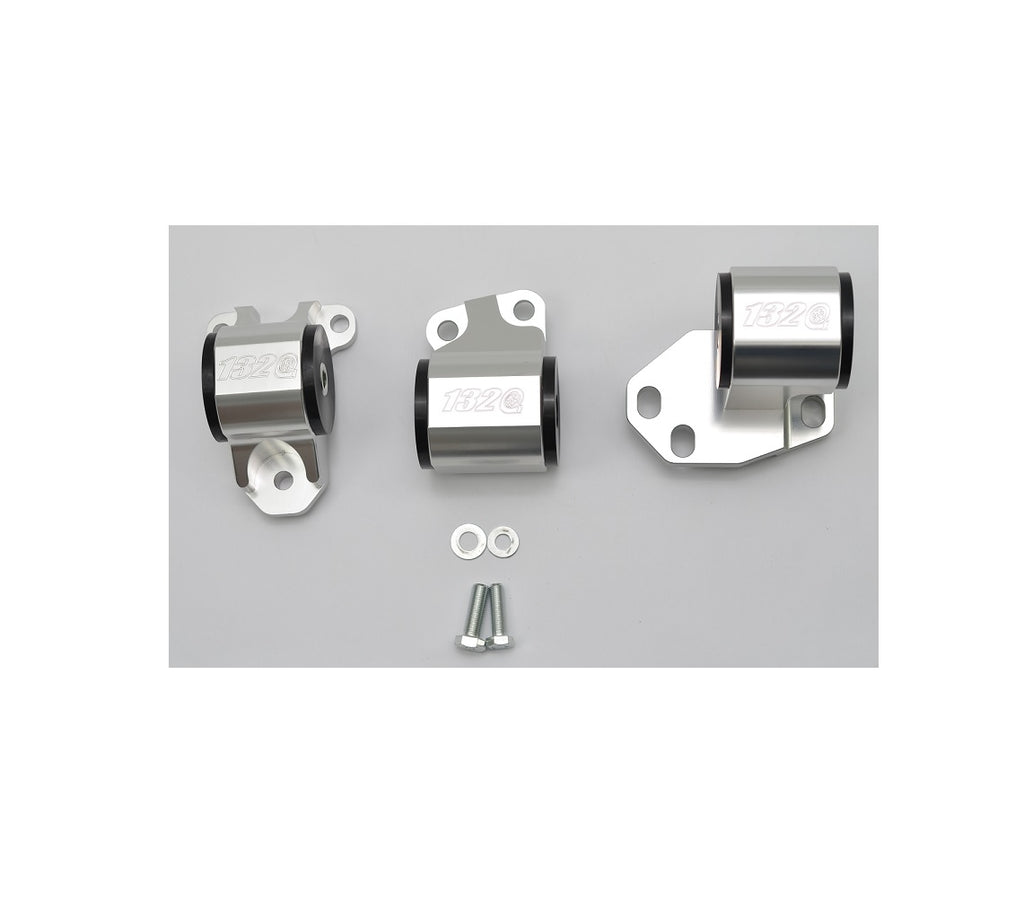 Motor Mounts For Mazda MX-3 Red Billet Aluminum 3-Bolt Engine Mount Kit For Honda EG/EH/DC D15/D16 B16/B18 Swap Performance Engine Mount