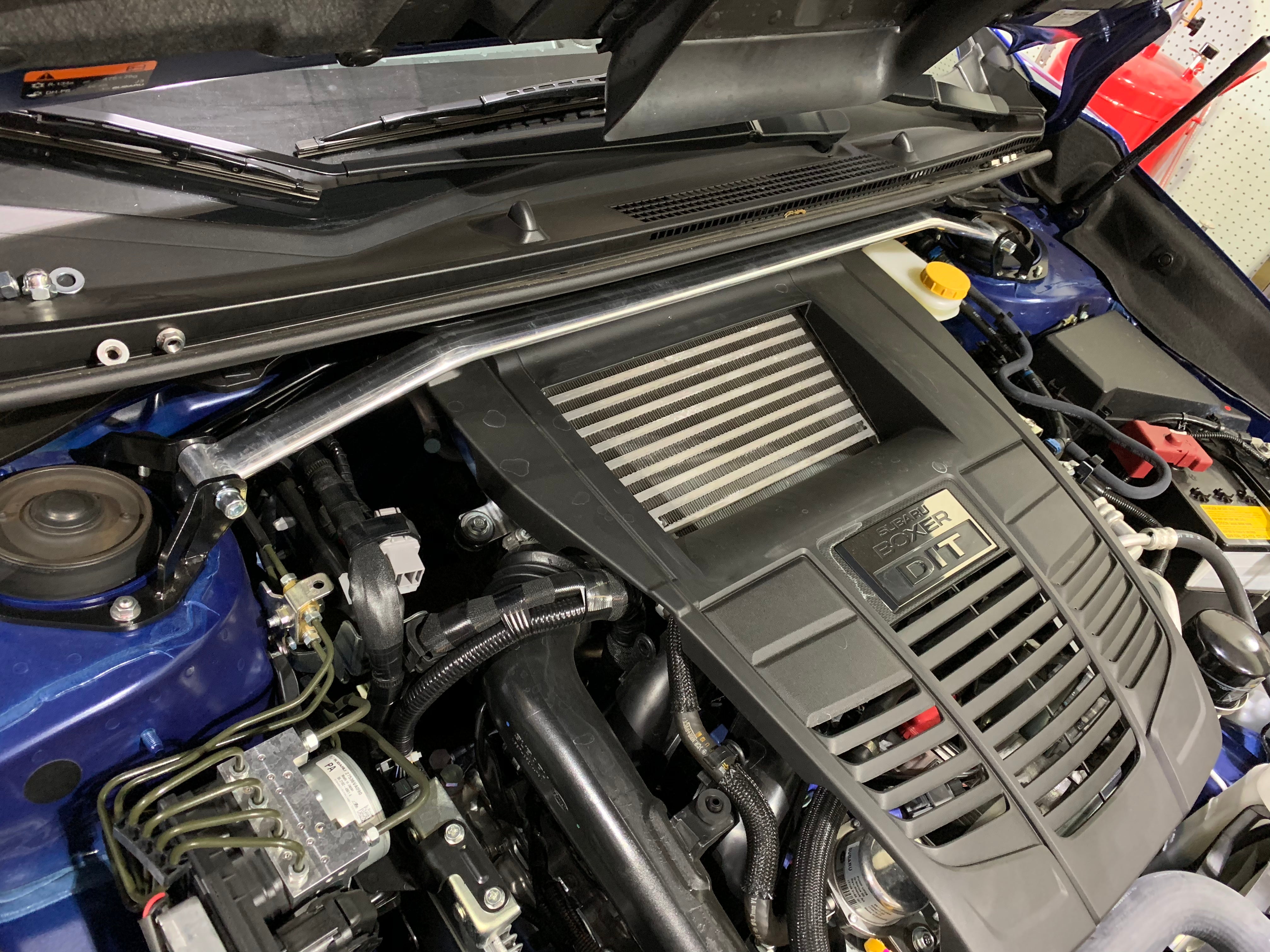 thumbnail image 2 of Megan Racing Front & Rear Upper Strut Tower Bars For Subaru WRX 2015-2021 – Race Spec 2 of 6